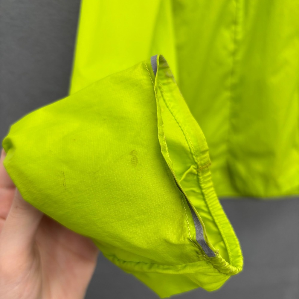 Smartwool Merino Sport Ultra Light Hooded Jacket Lime Green Windbreaker Mens M - Picture 6 of 16